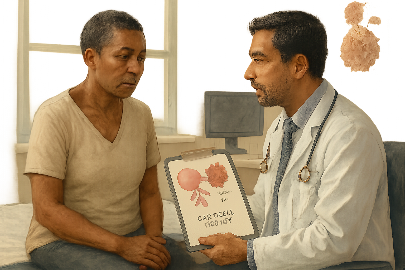 Supporting editorial illustration for Extended Follow-Up of In Vivo BCMA CAR-T Therapy in Relapsed/Refractory Multiple Myeloma