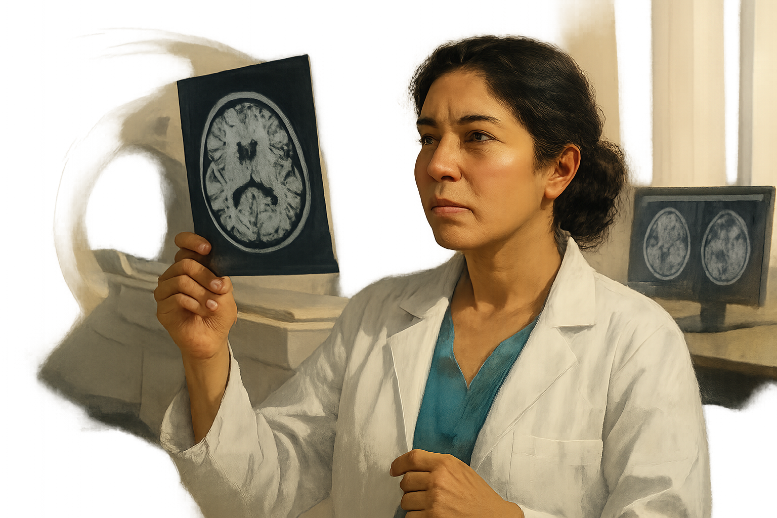 Editorial illustration for Brain scans reveal which disorders are linked to faster brain aging