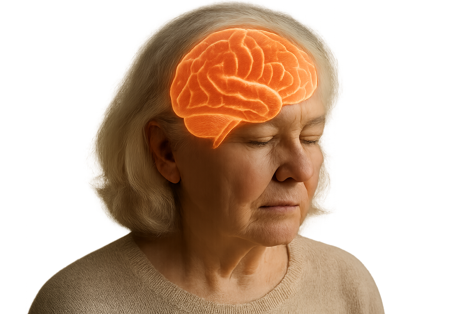 Supporting editorial illustration for Brain scans reveal which disorders are linked to faster brain aging
