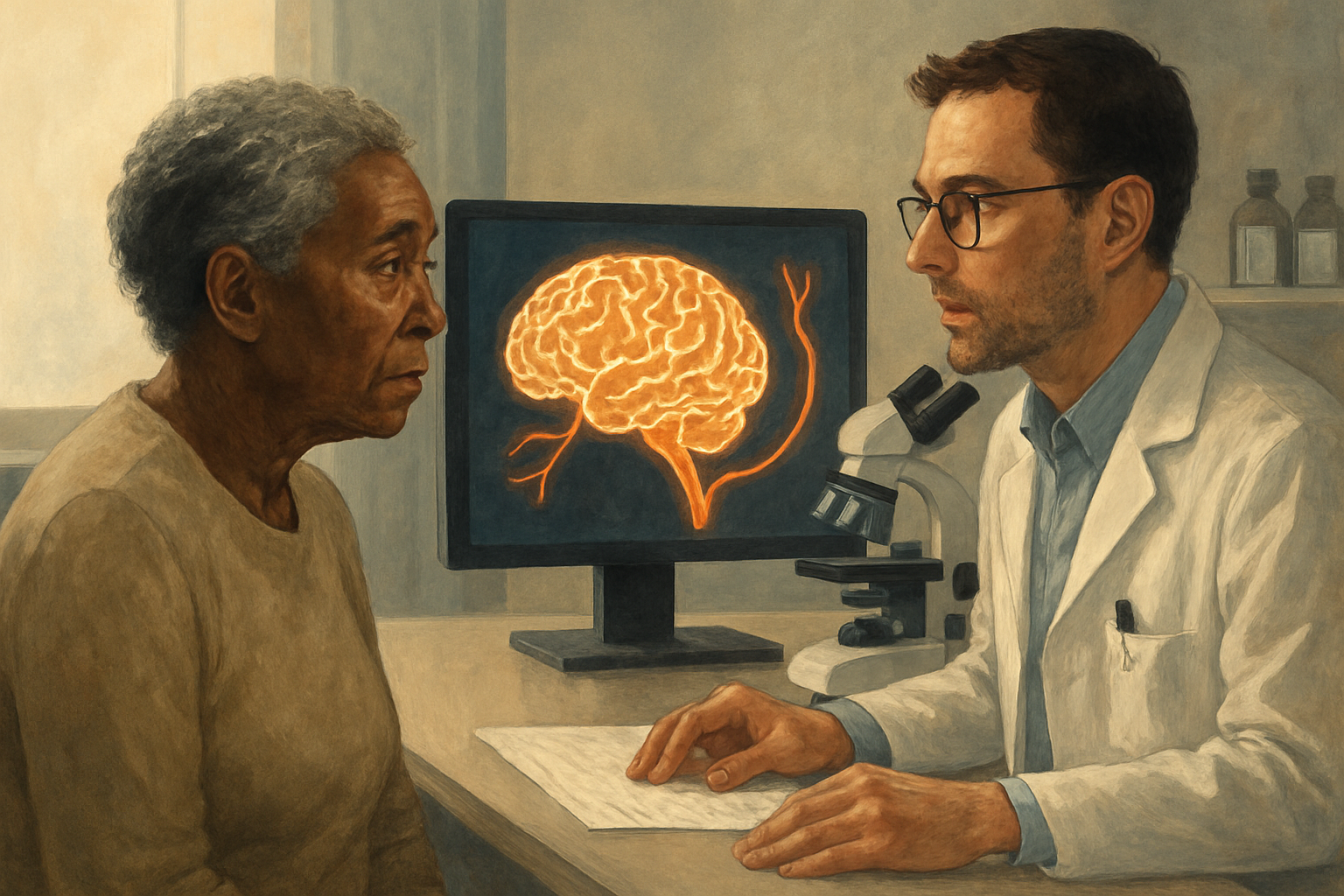 Editorial illustration for Alzheimer’s Risk Gene APOE4 May Have a Reversible Weakness