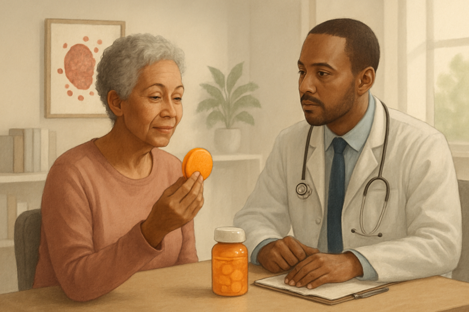 Editorial illustration for Vitamin C linked to fewer deaths in blood disorder trial