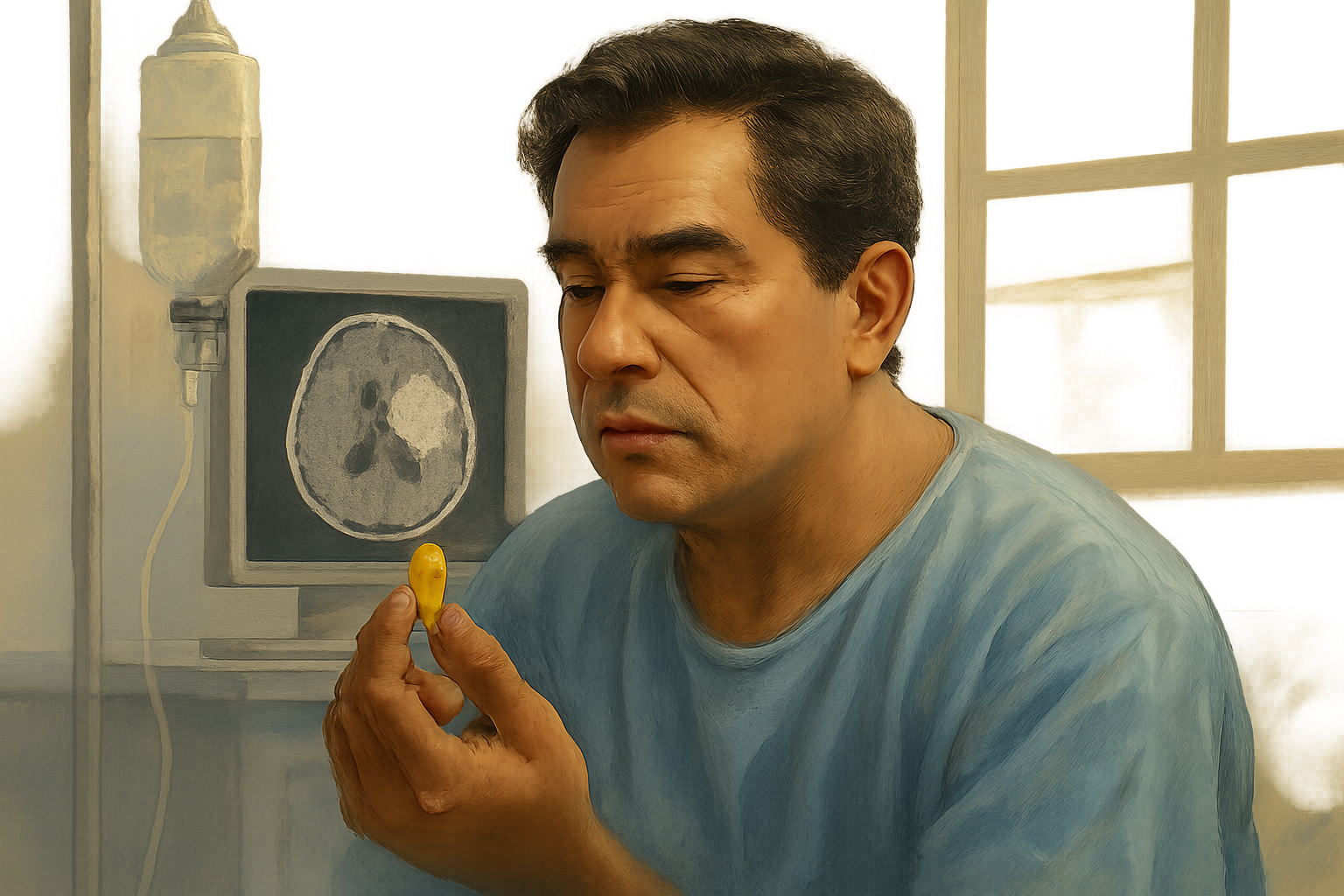 Editorial illustration for This common vitamin could help fight one of the deadliest brain cancers