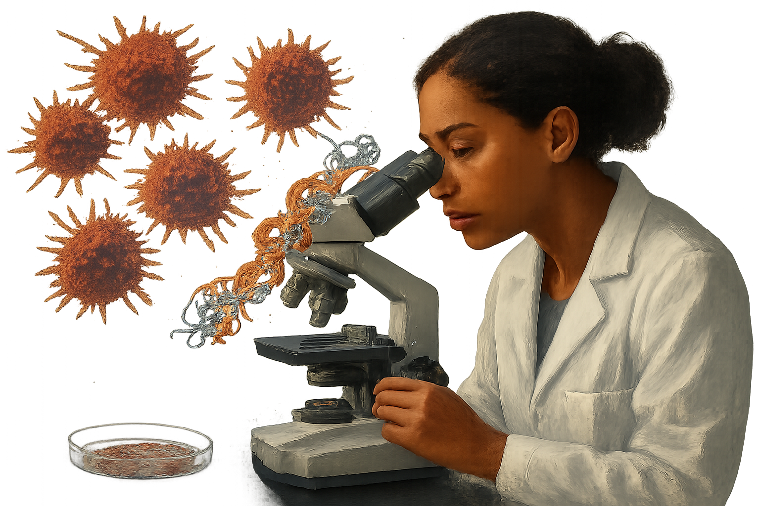 Supporting editorial illustration for A breakthrough in p53-targeted therapy
