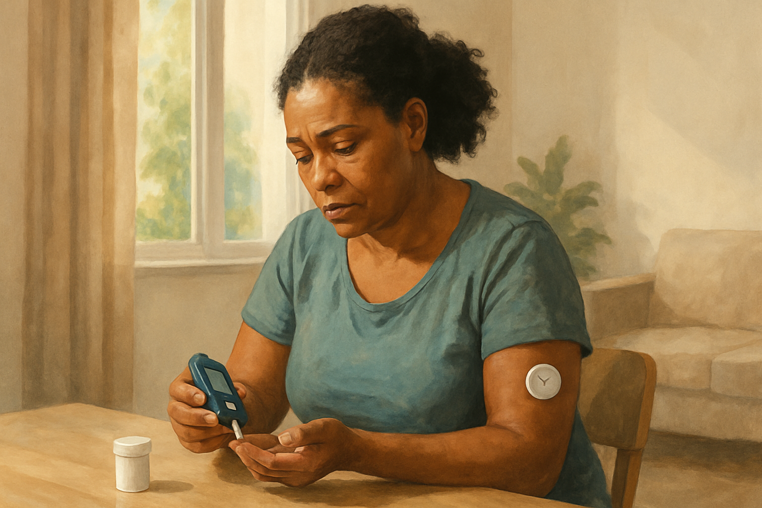 Editorial illustration for Diabetes Study Finds Keeping Blood Sugar Too Steady May Come at a Price