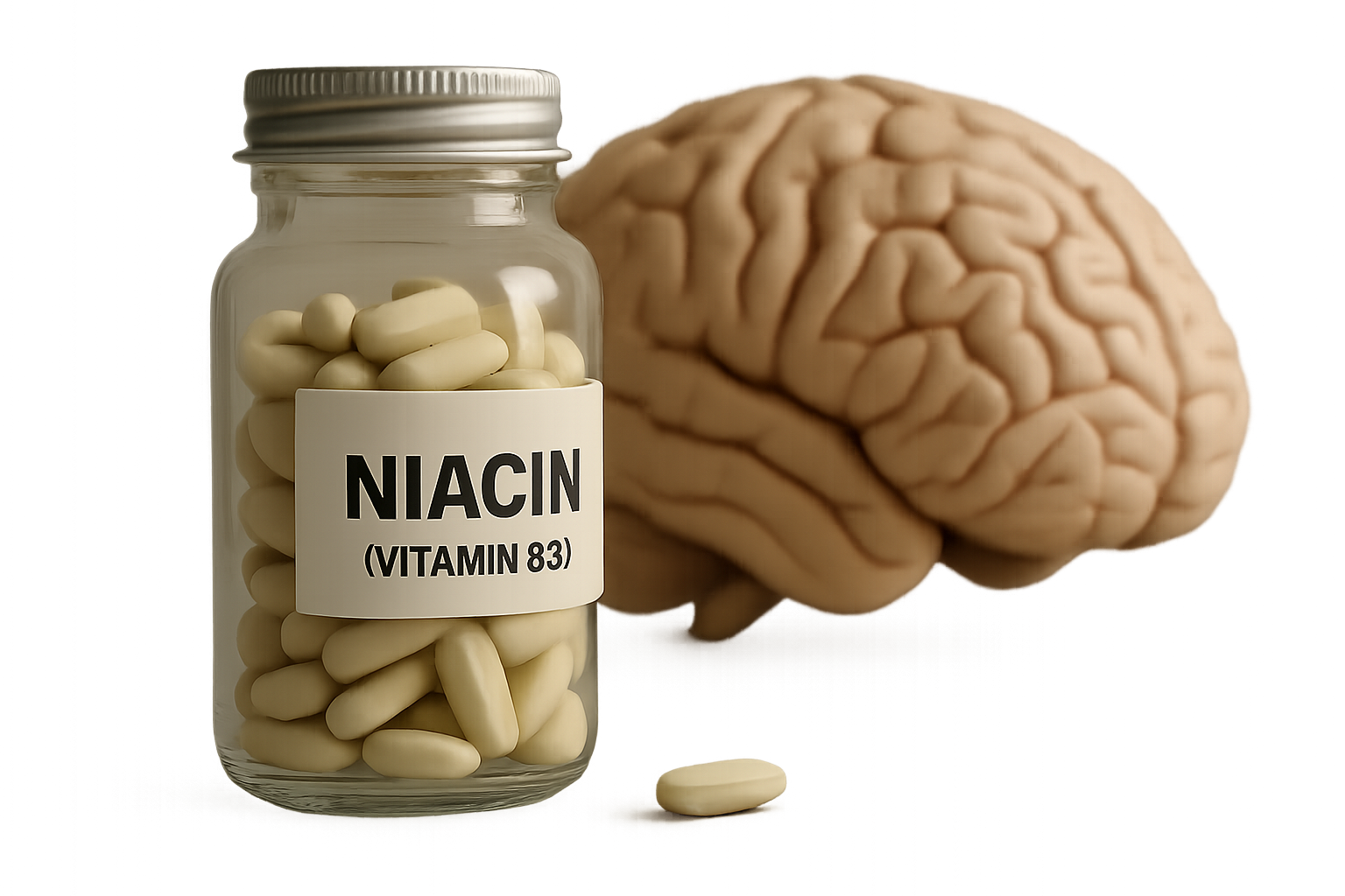Supporting editorial illustration for This common vitamin could help fight one of the deadliest brain cancers